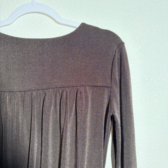 Intimately Free People Brown/Olive Turnt Faux Wrap Long Sleeve Bodysuit SIZE S - Picture 14 of 14